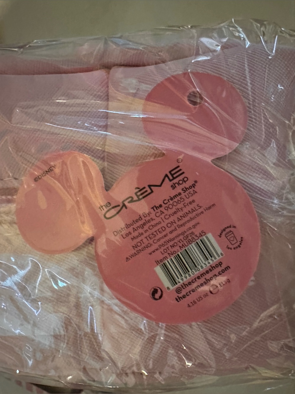 The Crème Shop Disney Travel Cosmetic Bag Mickey & Minnie Pink Makeup Pouch NWT - Picture 6 of 6